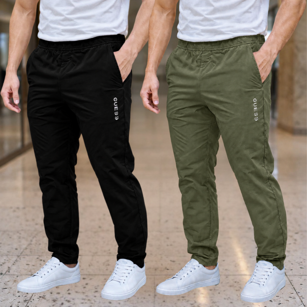 Stretch Trouser - Black/Olive