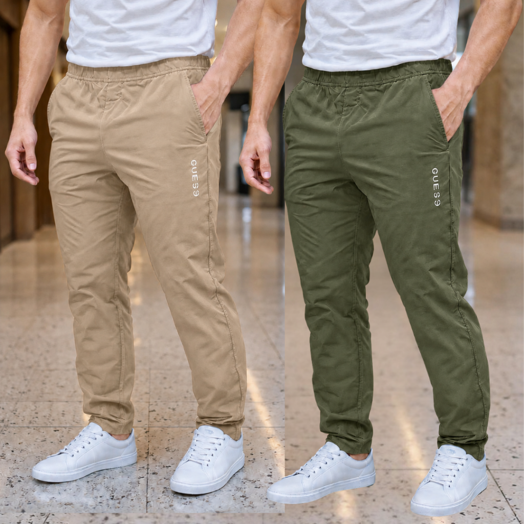 Stretch Trouser - Beidge/Olive