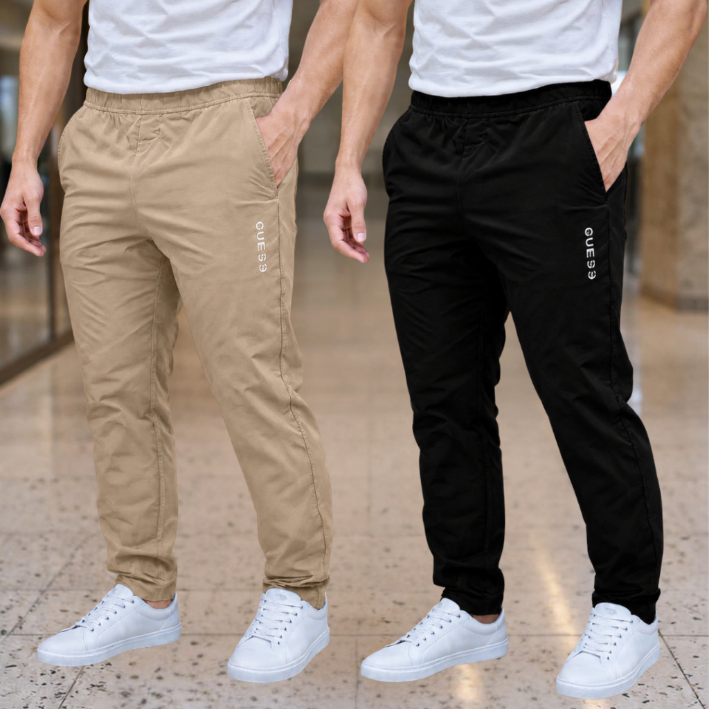 Stretch Trouser - Beidge/Black